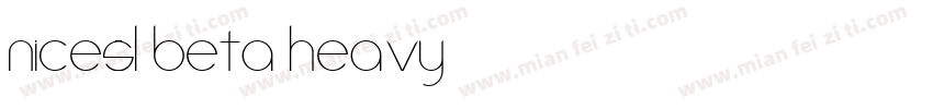 nicesl beta heavy字体转换